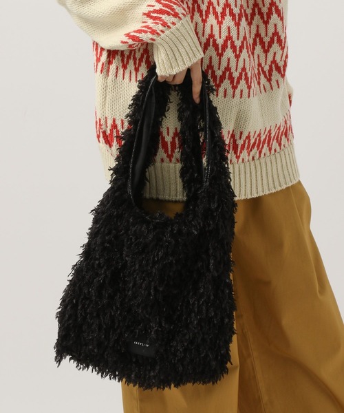 BAYFLOW（ベイフロー）の「フェザーマルシェバッグ（エコバッグ/サブバッグ・レディース・ブルー/オフホワイト/グレー/ブラック・FREE）」の15枚目の写真