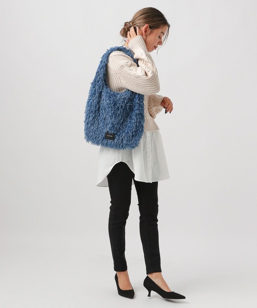 BAYFLOW（ベイフロー）の「フェザーマルシェバッグ（エコバッグ/サブバッグ・レディース・ブルー/オフホワイト/グレー/ブラック・FREE）」の17枚目の写真