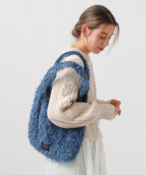 BAYFLOW（ベイフロー）の「フェザーマルシェバッグ（エコバッグ/サブバッグ・レディース・ブルー/オフホワイト/グレー/ブラック・FREE）」の18枚目の写真