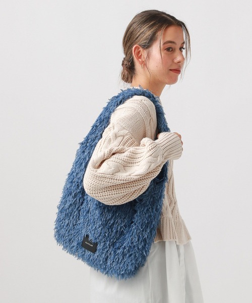 BAYFLOW（ベイフロー）の「フェザーマルシェバッグ（エコバッグ/サブバッグ・レディース・ブルー/オフホワイト/グレー/ブラック・FREE）」の19枚目の写真