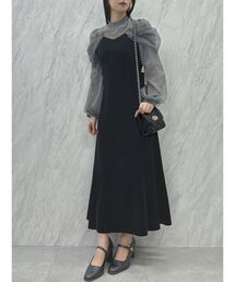 dazzlin | シアーベールセミフレアワンピース(ワンピース)