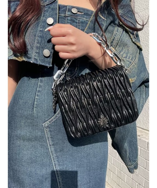 EVRIS(エヴリス)の「デニムベアロングワンピース(ワンピース・レディース・インディゴブルー/ブルー/ブラック・X-SMALL/SMALL/MEDIUM)」の9枚目の写真