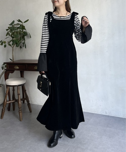 prose verse(プロズヴェール)の「ベロアリボンマーメイドワンピース(ドレス・レディース・ブラック・MEDIUM)」の18枚目の写真