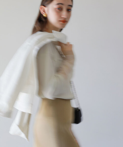 La TOTALITE（ラトータリテ）の「クロプトGジャン（デニムジャケット・レディース・ホワイト/ダークブルー・FREE）」の7枚目の写真