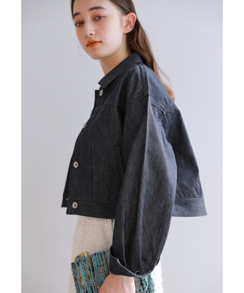 La TOTALITE（ラトータリテ）の「クロプトGジャン（デニムジャケット・レディース・ホワイト/ダークブルー・FREE）」の15枚目の写真