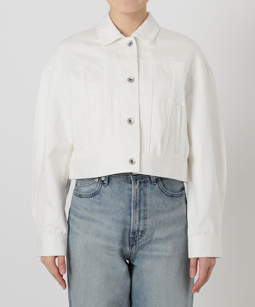 La TOTALITE（ラトータリテ）の「クロプトGジャン（デニムジャケット・レディース・ホワイト/ダークブルー・FREE）」の21枚目の写真