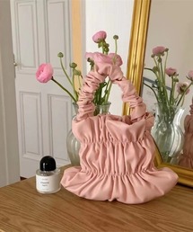 LAC-VERT | シャーリングPU 2WAYハンドバッグ(ショルダーバッグ)