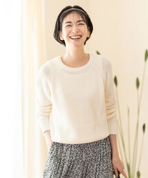 コットンメッシュニット
