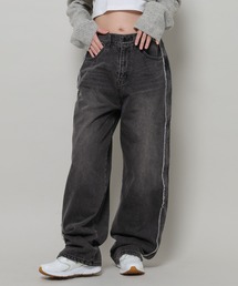 AVANDRESS TDIバックルデニムパンツ AVANDRESS] ☆SALE☆Nonfade BUCKLE WIDE DENIM PANTS/男女共用