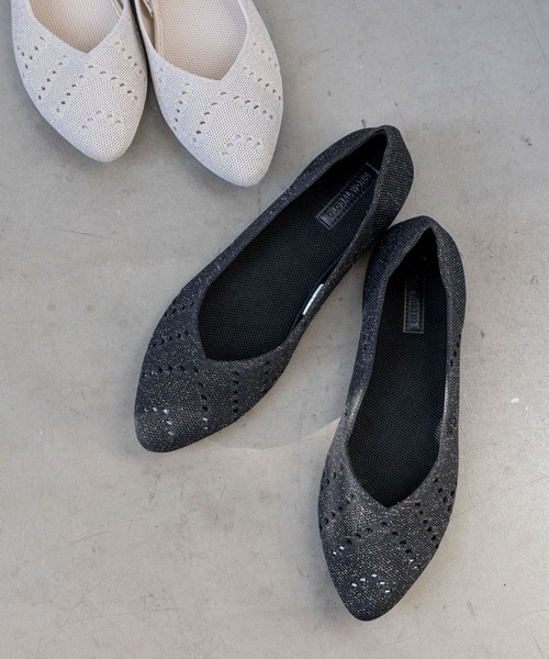 GLOBAL WORK（グローバルワーク）の「らくっション洗えるフィットパンプス/991727（パンプス・レディース・ホワイト×ブラック/アイボリー/シルバー/ブラック/グレー/ゴールド/ホワイト系その他/ブラック系その他・SMALL/MEDIUM/LARGE/X-LARGE）」の6枚目の写真