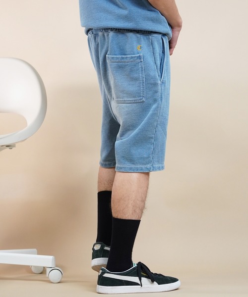 Champion(チャンピオン)の「CHAMPION/チャンピオン ショーツ インディゴ染め リラックスフィット セットアップ対応 C3-Z509(その他パンツ・メンズ・ダークインディゴブルー/インディゴブルー・XL/M/L)」の10枚目の写真