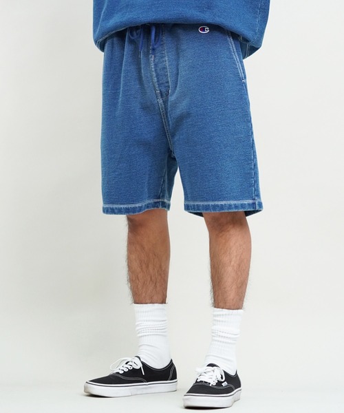 Champion(チャンピオン)の「CHAMPION/チャンピオン ショーツ インディゴ染め リラックスフィット セットアップ対応 C3-Z509(その他パンツ・メンズ・ダークインディゴブルー/インディゴブルー・XL/M/L)」の18枚目の写真