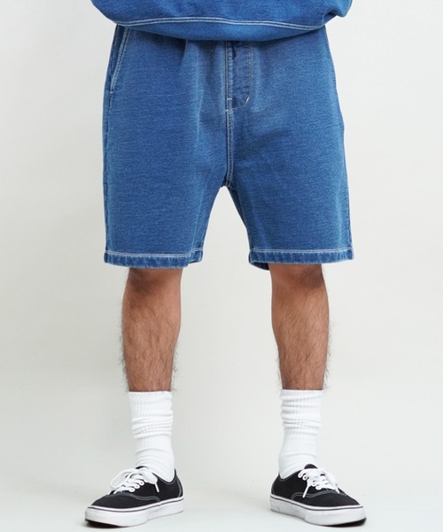 Champion(チャンピオン)の「CHAMPION/チャンピオン ショーツ インディゴ染め リラックスフィット セットアップ対応 C3-Z509(その他パンツ・メンズ・ダークインディゴブルー/インディゴブルー・XL/M/L)」の17枚目の写真
