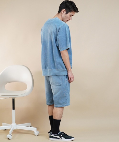 Champion(チャンピオン)の「CHAMPION/チャンピオン ショーツ インディゴ染め リラックスフィット セットアップ対応 C3-Z509(その他パンツ・メンズ・ダークインディゴブルー/インディゴブルー・XL/M/L)」の15枚目の写真