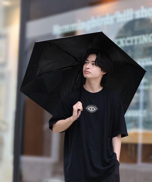 Waterfront(ウォーターフロント)の「クイックシャットライト UVブロック 折 55cm 日傘 雨傘(折りたたみ傘・メンズ・グレイッシュブルー/ホワイト/ダークグレー/グレー/ラベンダー/ミント/ベージュ・FREE)」の9枚目の写真