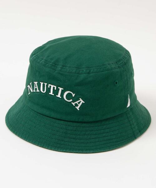 NAUTICA（ノーティカ）の「WEGO/NAUTICA COLLEGE LOGO BUCKET HAT（ハット・メンズ・ブラック/ブラウン/グリーン・FREE）」の11枚目の写真