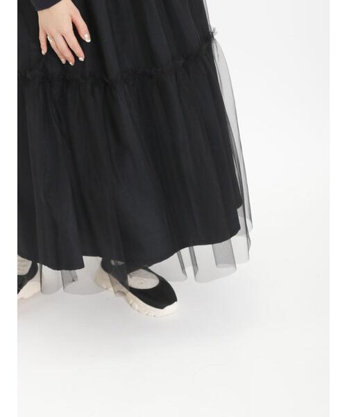 Samansa Mos2(サマンサ モスモス)の「リバーシブルチュールスカート(スカート・レディース・ブラック/ベージュ/キナリ/グレー・F)」の8枚目の写真