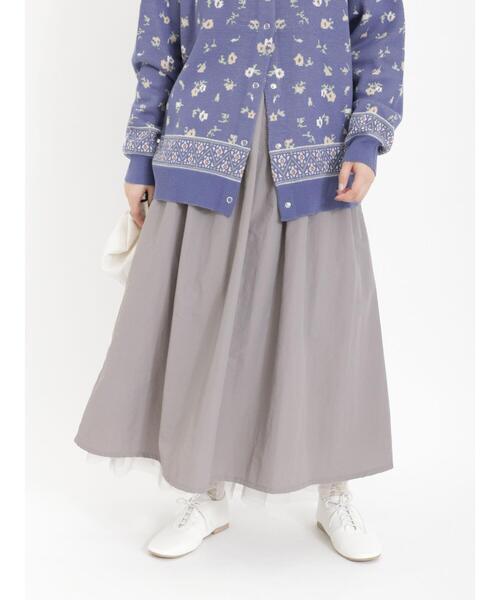 Samansa Mos2(サマンサ モスモス)の「リバーシブルチュールスカート(スカート・レディース・ブラック/ベージュ/キナリ/グレー・F)」の17枚目の写真