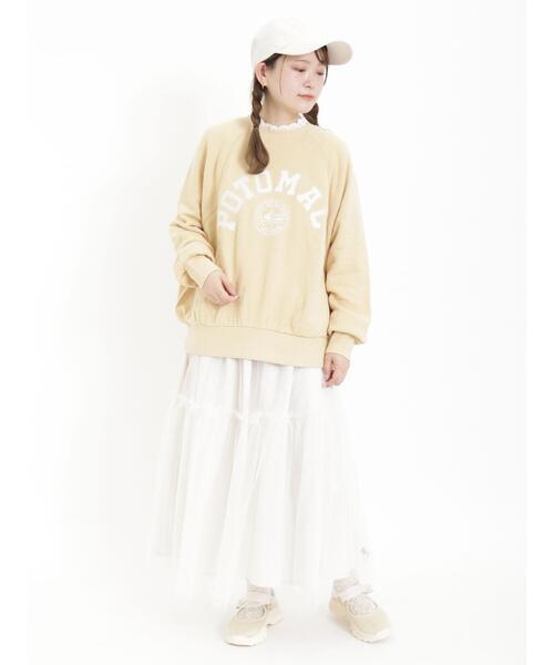 Samansa Mos2(サマンサ モスモス)の「リバーシブルチュールスカート(スカート・レディース・ブラック/ベージュ/キナリ/グレー・F)」の9枚目の写真