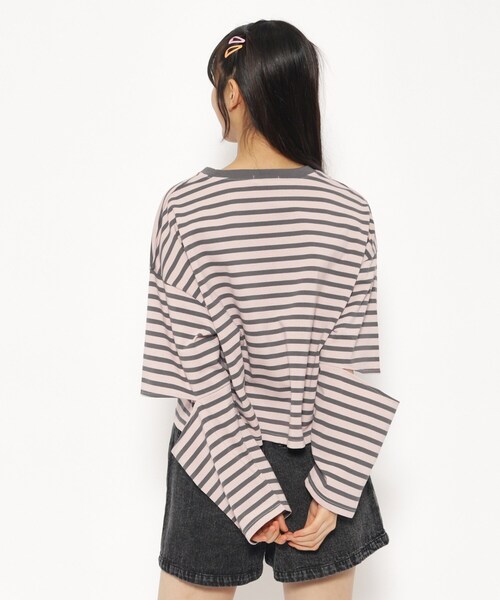 PINK-latte（ピンクラテ）の「◆エルボーカットTシャツ（Tシャツ/カットソー・キッズ・ピンク系その他/オフホワイト/ホワイト系5・15 /14/16）」の17枚目の写真