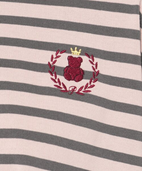 PINK-latte（ピンクラテ）の「◆エルボーカットTシャツ（Tシャツ/カットソー・キッズ・ピンク系その他/オフホワイト/ホワイト系5・15 /14/16）」の7枚目の写真