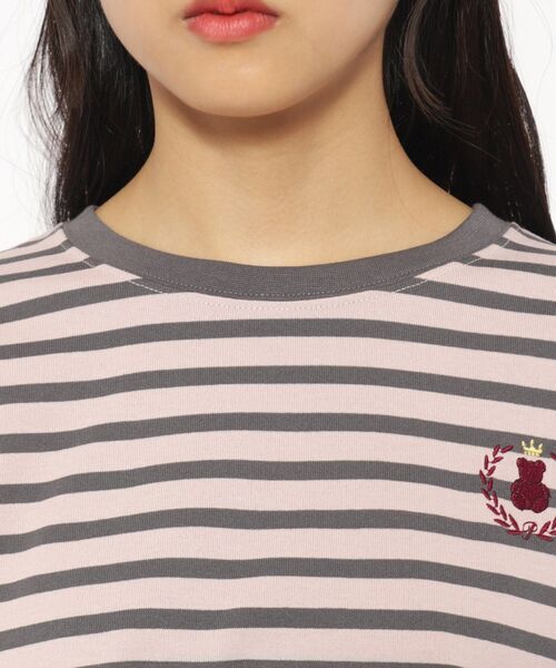 PINK-latte（ピンクラテ）の「◆エルボーカットTシャツ（Tシャツ/カットソー・キッズ・ピンク系その他/オフホワイト/ホワイト系5・15 /14/16）」の4枚目の写真