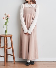 【150㎝前後の小柄さんサイズ】ハイウエストキャミワンピース