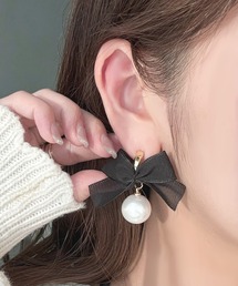 apres jour | 【apres jour×ARIAZ】パールリボンピアス(ピアス(両耳用))