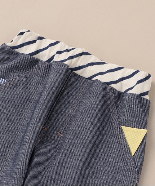 baby cheer（ベイビーチアー）の「【男児】ねこ耳ニットデニムフル丈パンツ（デニムパンツ・キッズ・ネイビー・80ｃｍ/100cm/110cm/120cm/90cm）」の5枚目の写真