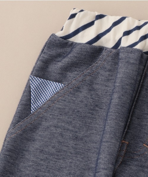 baby cheer（ベイビーチアー）の「【男児】ねこ耳ニットデニムフル丈パンツ（デニムパンツ・キッズ・ネイビー・80ｃｍ/100cm/110cm/120cm/90cm）」の7枚目の写真