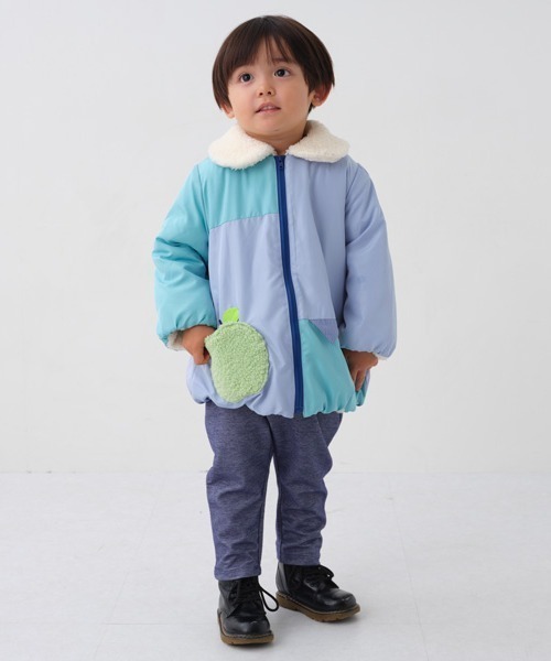 baby cheer（ベイビーチアー）の「【男児】ねこ耳ニットデニムフル丈パンツ（デニムパンツ・キッズ・ネイビー・80ｃｍ/100cm/110cm/120cm/90cm）」の3枚目の写真