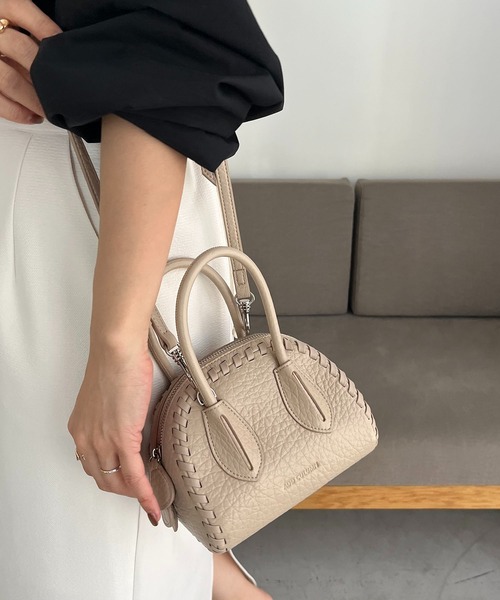 ADD CULUMN(アドカラム)の「〈ADD CULUMN/アドカラム〉TURN BOSTONバッグ(ハンドバッグ・レディース・ベージュ/ブラック・FREE)」の11枚目の写真