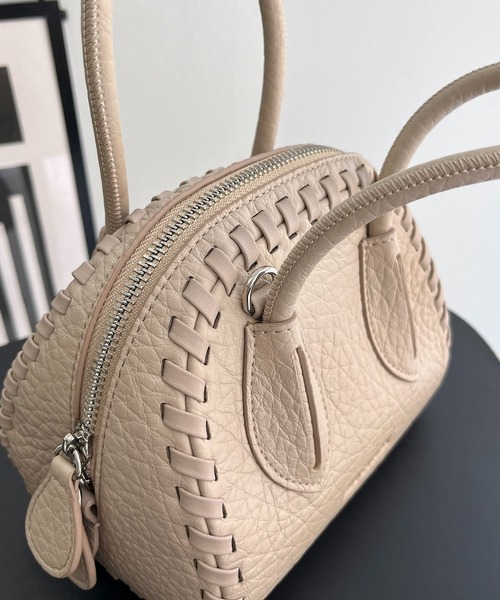 ADD CULUMN(アドカラム)の「〈ADD CULUMN/アドカラム〉TURN BOSTONバッグ(ハンドバッグ・レディース・ベージュ/ブラック・FREE)」の3枚目の写真