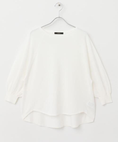 URBAN RESEARCH ROSSO WOMEN（アーバンリサーチ　ロッソ）の「ウォッシャブルシルク混ドルマンニット（ニット/セーター・レディース・オフホワイト/ミント/オレンジ・FREE）」の10枚目の写真