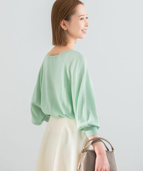 URBAN RESEARCH ROSSO WOMEN（アーバンリサーチ　ロッソ）の「ウォッシャブルシルク混ドルマンニット（ニット/セーター・レディース・オフホワイト/ミント/オレンジ・FREE）」の19枚目の写真