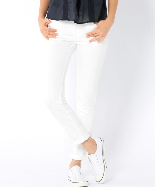 coen（コーエン）の「テンセル混ストレッチスキニーパンツ（その他パンツ・レディース・オリーブ/ネイビー/ホワイト/ブラック・SMALL/MEDIUM/LARGE）」の2枚目の写真