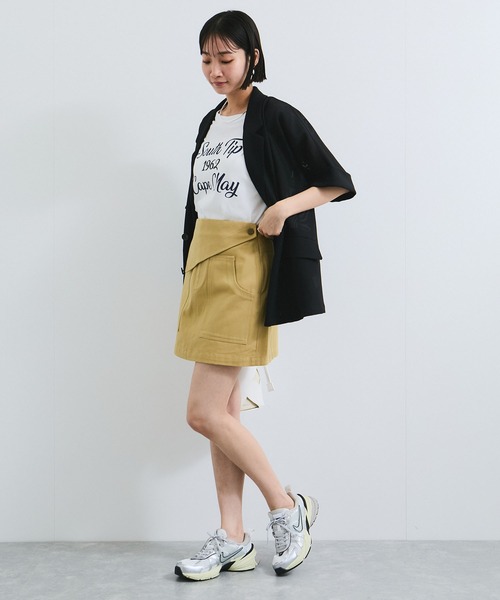 プラダ　台形スカート　ウールブラック　サイズ38　Mサイズ PRADA - プラダ ミニ丈バージンウールスカート 台形 38 ブラック