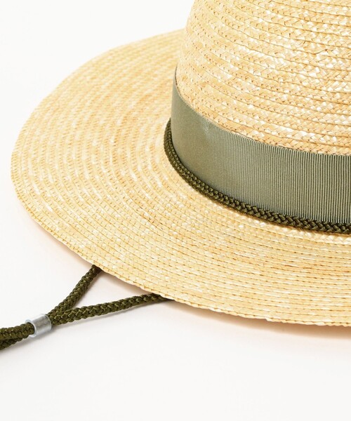 BEAMS JAPAN(ビームス ジャパン)の「〈UNISEX〉 丸高製帽所 × BEAMS JAPAN / 別注 麦わら帽子(ハット・メンズ・ベージュ/ネイビー・ONE SIZE)」の6枚目の写真