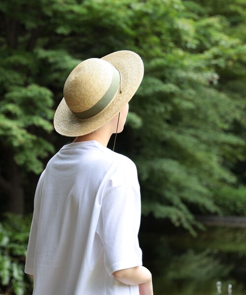 BEAMS JAPAN(ビームス ジャパン)の「〈UNISEX〉 丸高製帽所 × BEAMS JAPAN / 別注 麦わら帽子(ハット・メンズ・ベージュ/ネイビー・ONE SIZE)」の13枚目の写真