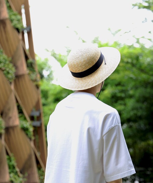 BEAMS JAPAN(ビームス ジャパン)の「〈UNISEX〉 丸高製帽所 × BEAMS JAPAN / 別注 麦わら帽子(ハット・メンズ・ベージュ/ネイビー・ONE SIZE)」の14枚目の写真