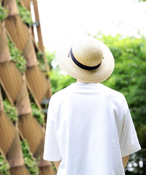 BEAMS JAPAN(ビームス ジャパン)の「〈UNISEX〉 丸高製帽所 × BEAMS JAPAN / 別注 麦わら帽子(ハット・メンズ・ベージュ/ネイビー・ONE SIZE)」の15枚目の写真