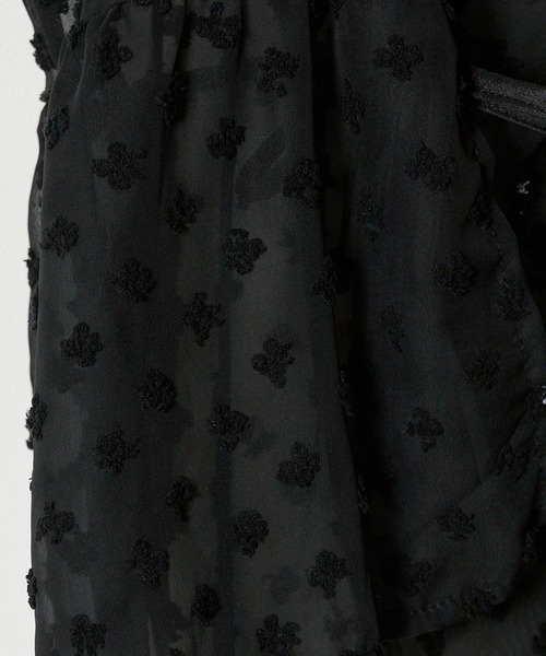 AO2(アオズ)の「▲Tulle Tiered Camisole / チュールティアードキャミソール ビスチェ(ベスト・レディース・ブラック/ホワイト・FREE)」の16枚目の写真