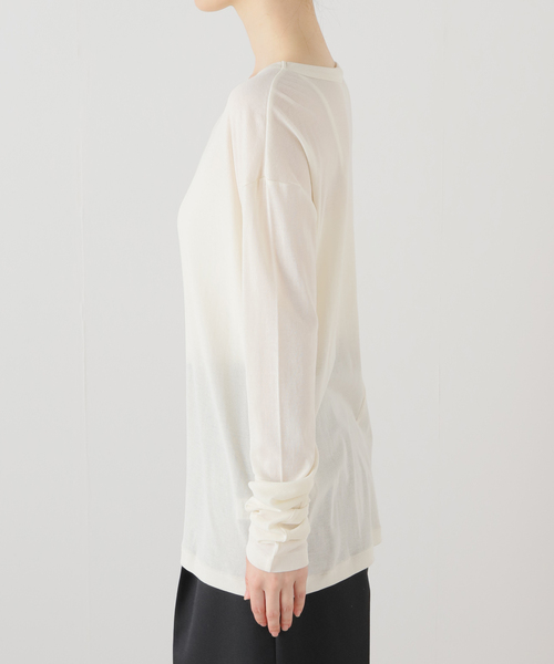 EMILY WEEK(エミリーウィーク)の「【babaco/ババコ】Twisted Cotton Long Sleeve(Tシャツ/カットソー・レディース・ブラック・FREE)」の2枚目の写真