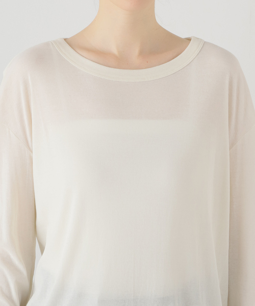 EMILY WEEK(エミリーウィーク)の「【babaco/ババコ】Twisted Cotton Long Sleeve(Tシャツ/カットソー・レディース・ブラック・FREE)」の4枚目の写真