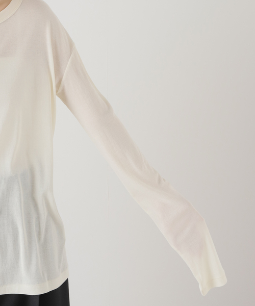 EMILY WEEK(エミリーウィーク)の「【babaco/ババコ】Twisted Cotton Long Sleeve(Tシャツ/カットソー・レディース・ブラック・FREE)」の6枚目の写真