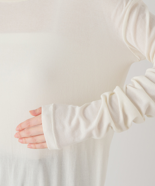 EMILY WEEK(エミリーウィーク)の「【babaco/ババコ】Twisted Cotton Long Sleeve(Tシャツ/カットソー・レディース・ブラック・FREE)」の7枚目の写真