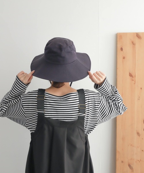 URBAN RESEARCH DOORS（アーバンリサーチドアーズ）の「ウォッシャブルつば広ハット（ハット・レディース・ネイビー/ブラック・ONE）」の6枚目の写真