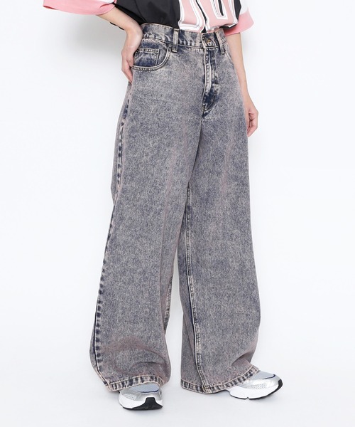 PUNYUS（プニュズ）の「オーバーダイデニムバギーパンツ（デニム