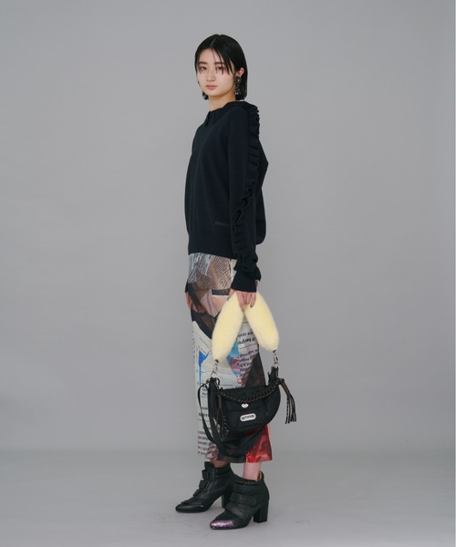 NON TOKYO(ノントーキョー)の「NON TOKYO/ノントーキョー/3WAYファーハンドルバッグ(ハンドバッグ・レディース・ブラック/ブラウン/グリーン・FREE)」の4枚目の写真