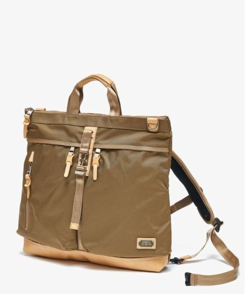 AS2OV(アッソブ)の「【AS2OV/アッソブ】 EXCLUSIVE BALLISTIC NYLON 3WAY BACKPACK(ビジネスバッグ・メンズ・ブラック/カーキ・FREE)」の1枚目の写真